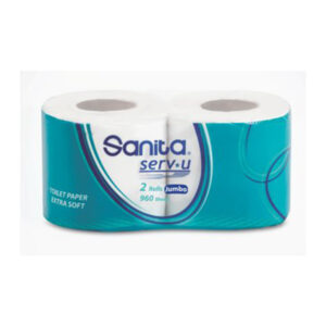 Sanita Toilet Paper Compressed - 350 sheets x 2 Rolls