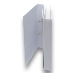 Digital 2D Ring Loose Leaf - w/ Pocket - White 4 cm
