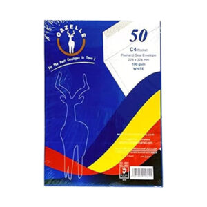 غزالة اظرف جيب بيضاء - A4 - C4 - ذاتى اللصق 100 جم - ق 50