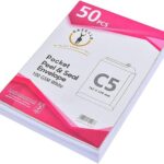 غزالة اظرف جيب بيضاء - A5 ( C5 ) - ذاتى اللصق 100 جم - ق 50