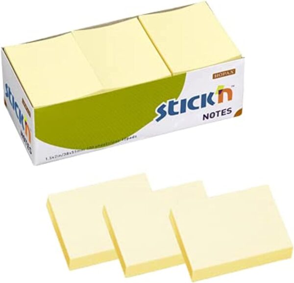 SNS1005 هوباكس ورق ملاحظات ستيك ان نوت 2*1.5 - أصفر - No21005 - الصورة 1
