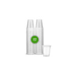 Krno Plastic Transparent Water Cups - 180 ml - 100 Pcs