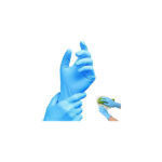 جوانتي طبيي بدون بودرة ازرق - 100 قطعة