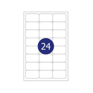 MB Copier & Laser Labels - 24 Labels - 100 Sheet