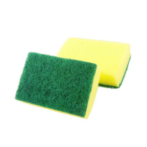 Dishes Cleaning Sponge (green & yellow) - 1 PC