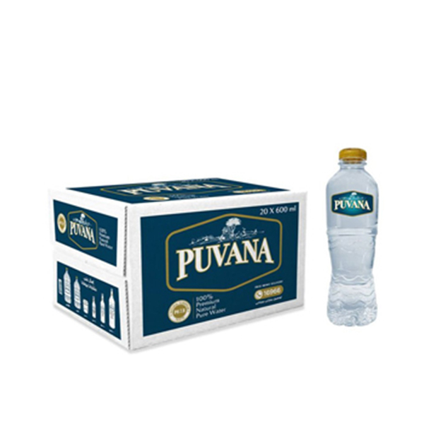 Puvana Natural Water 600 Ml X 20 Bottles Vndro