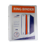 Digital 4D Ring Loose Leaf- w/ Pocket- White - 2.5 cm