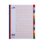 Digital Colored Dividers - 12 Dividers - 1 Pcs